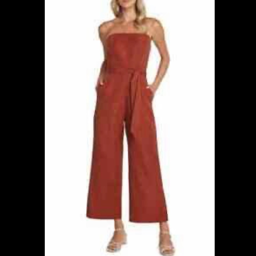 Willow Ryan Strapless wide leg jumpsuit